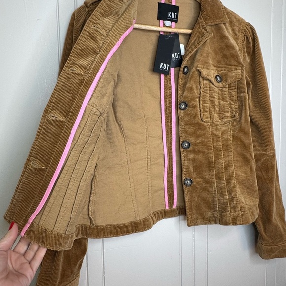 Kut from the Kloth Women's Camel Corduroy Jacket - Picture 8 of 15